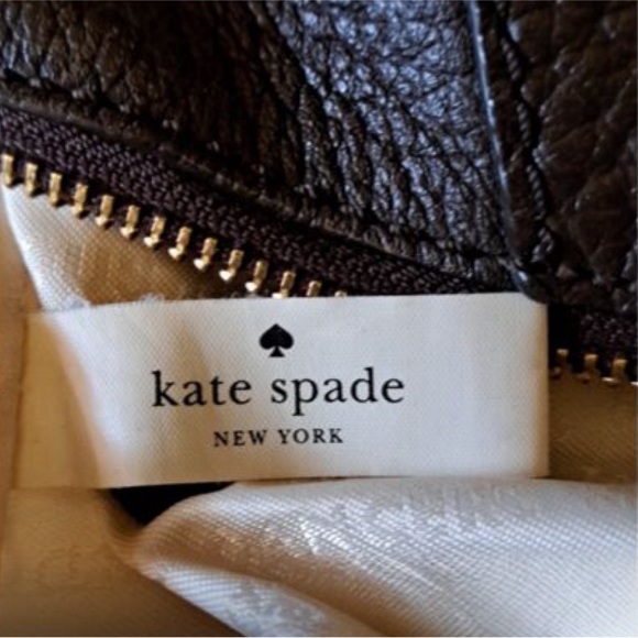 KATE SPADE Authentic Brown Leather Satchel bag with Gold Hardware - Picture 11 of 16